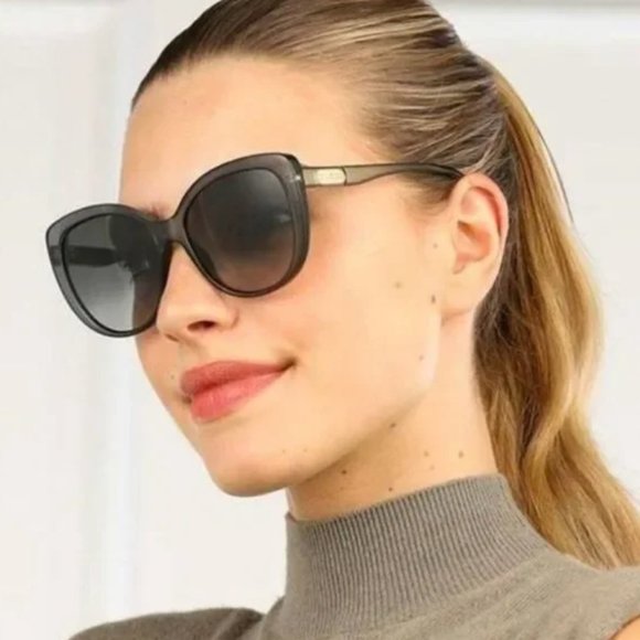 New Gucci Cat Eye Grey Women Sunglasses